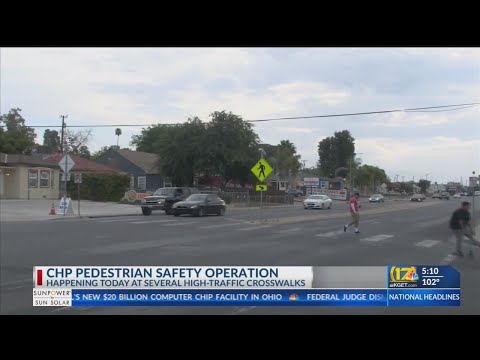 CHP pedestrian safety operation