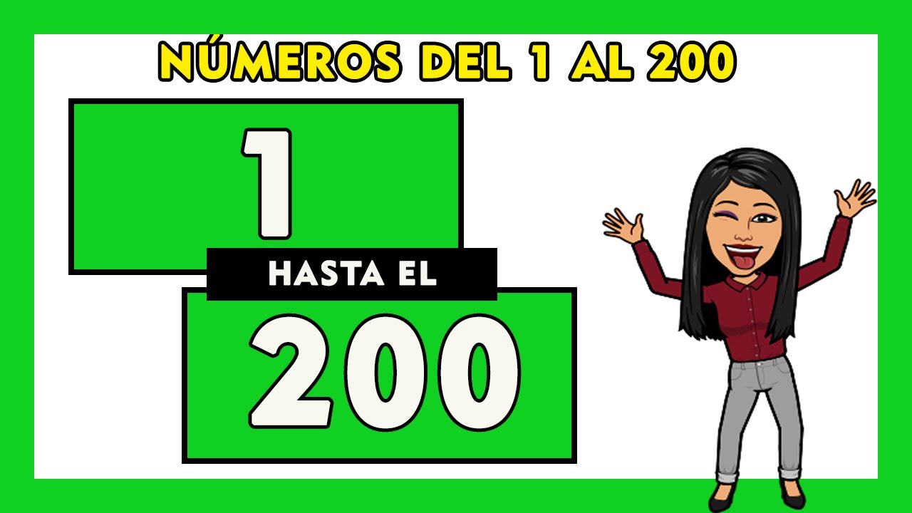 ✅Números del 1 al 200 en letras en español | Spanish Numbers 1 - 200