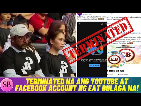 New EAT BULAGA ng mga JALOSJOS TERMINATED Agad ang YOUTUBE ACCOUNT pati FACEBOOK PAGE! BUONG DETALYE