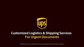 UPS Urgent Document Delivery from UPS