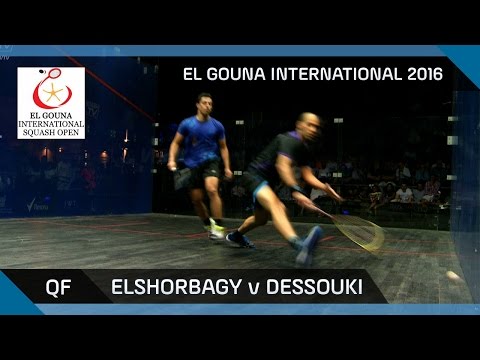 Squash: Mar. Elshorbagy v Dessouki - El Gouna International 2016 QF Highlights