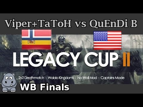 TLC2 | WB Finals | Viper+TaToH vs QuEnDi B + Winners Interview