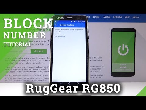 How to Block Number in RUGGEAR RG850 – Block Calls & Texts
