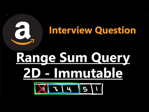 304 Range Sum Query 2d Immutable Python