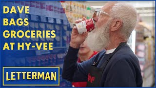 Dave Bags Groceries At Hy-Vee | Letterman