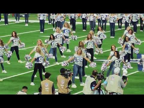 Dallas Cowboys Cheerleaders Alumni Weekend Halftime show 11/18/24 Fieldview closeups