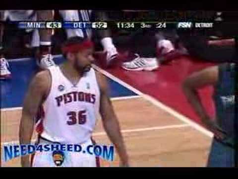 Sheed arguing with Refs