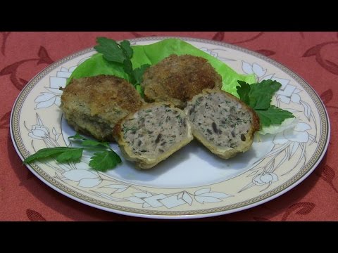 Pieczarki faszerowane mięsem mielonym