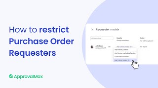 How to Restrict Purchase Order Requesters