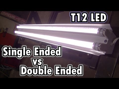 T12 led single ended vs double ended led tube light