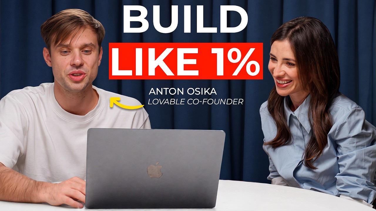 Anton Osika, Co-Founder of Lovable, a $13B AI company, interviewed by Marina Mogilko on the Silicon Valley Girl Podcast