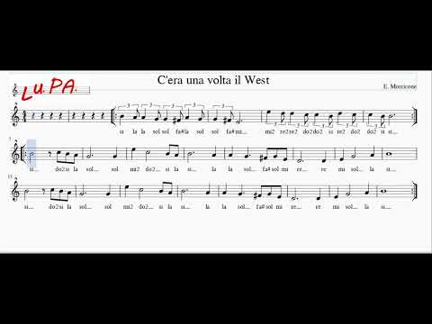C'era una volta il West - Flauto dolce - Note - Spartito - Canto - Tutorial - Recorder