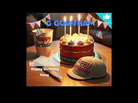Birthday Song For 'Gowtham Name'.set on your Alam.2K/60fps #ggreenmusic #ggreenbirthdaysongs
