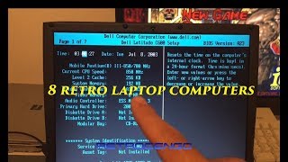 Retro computers for DOS & Win98 gaming 8 Laptop pc Dell IBM Medion HP Toshiba test Intel Pentium III