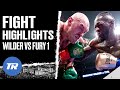 Wilder Vs Fury 1 FIGHT HIGHLIGHTS Wilder Vs Fury 2