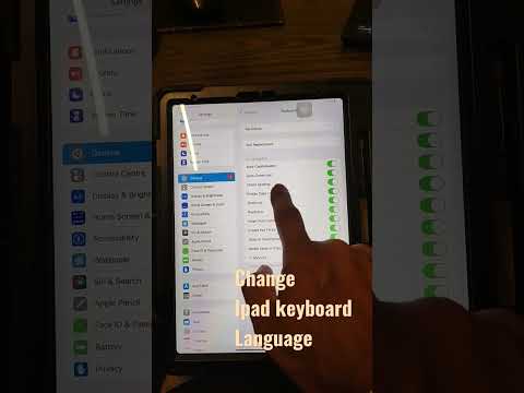How to change keyboard language in ipad pro