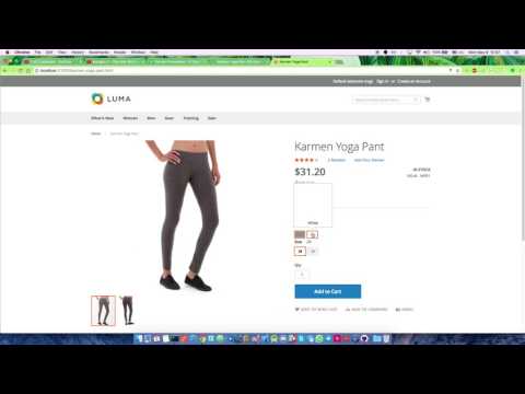 Magento 2 - available attribute sizes