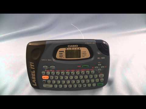How to use a CASIO KL-100 label maker