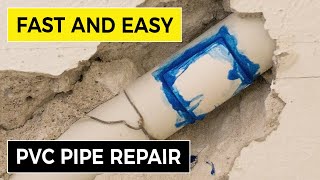 A Fast and Easy PVC Pipe Repair (Low Pressure Line) 🧰