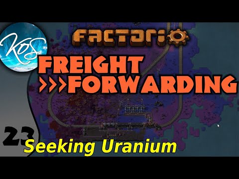 Factorio Freight Forwarding Mod 23 - NUCLEAR ISLAND - Ships, trains! - Let's Play