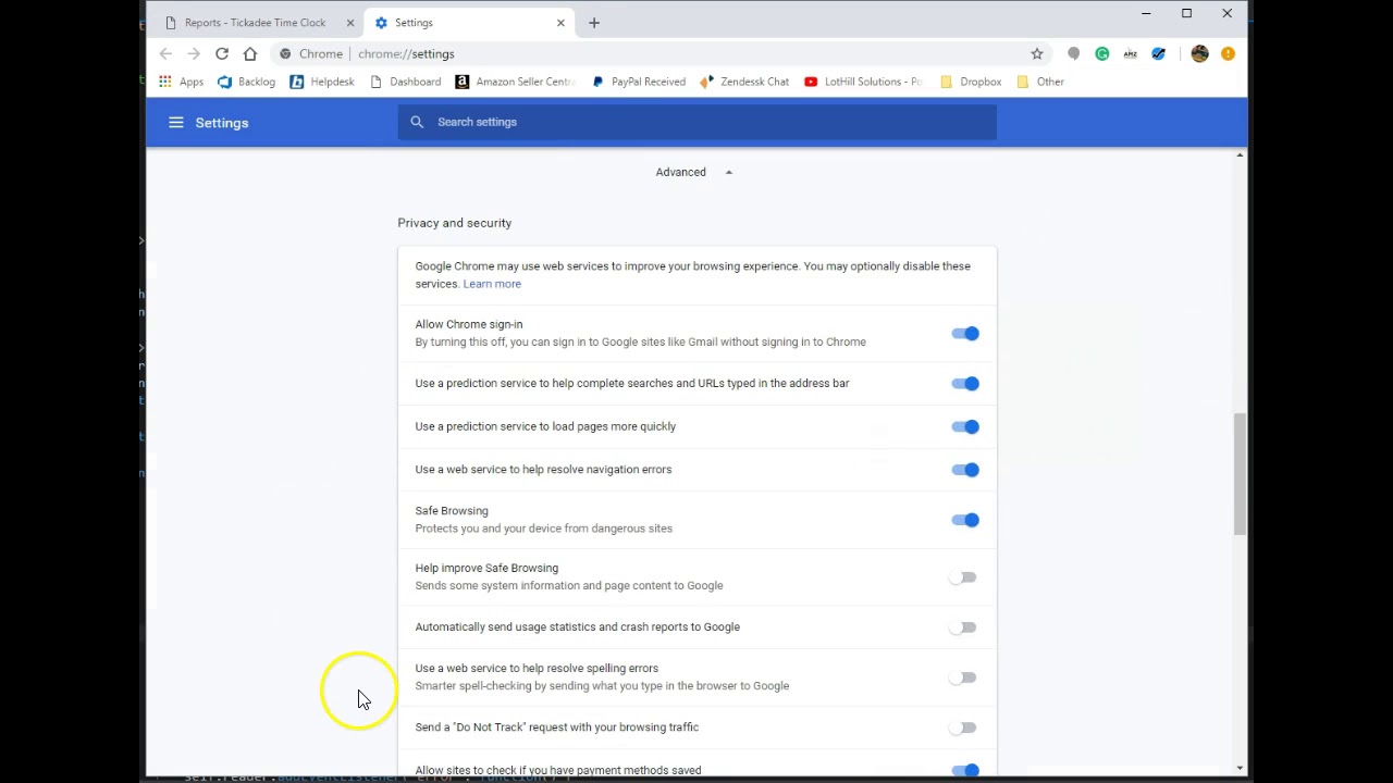 Download PDF Reports for Tickadee Time Clock in Chrome