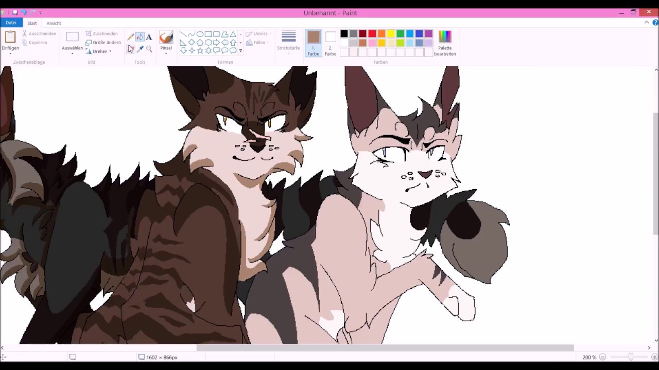 Ms Paint Speedpaint- Warriors (Tigerclaw, Darkstripe, Longtail)