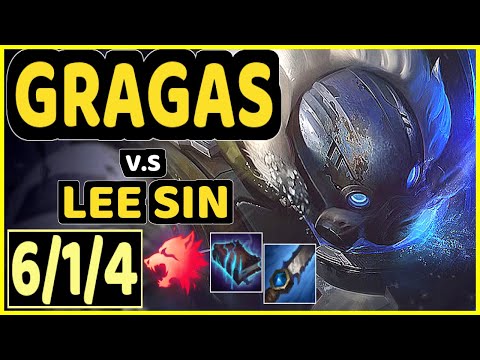 WARDEN (GRAGAS) vs LEE SIN - 6/1/4 KDA JUNGLE GAMEPLAY - EUW Ranked MASTER