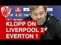 Jurgen Klopp Post-Match Press Conference | Liverpool 2-1 Everton