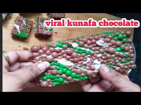 viral kunafa chocolate| kunafa chocolate at home #trending #viralkunafachocolate #hemangideeppatel