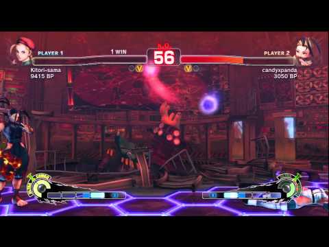 SSF4 Candyxpanda (Ibuki) Vs Kitori-sama (Cammy) Match 2