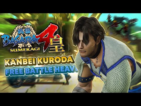 Kanbei Kuroda Free Battle Mode Difficulty [Heaven] - Sengoku Basara 4 Sumeragi Gameplay