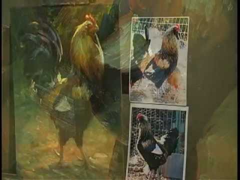 Cheri Christensen, "Keeping an Eye Out", oils in Russian Impressionist Style (no palette knife)