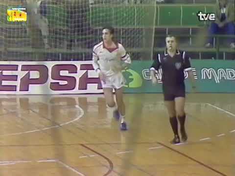 Debut y primer gol con España de Fernando Bolea. TIE-1989. ESP-CUB. Almería