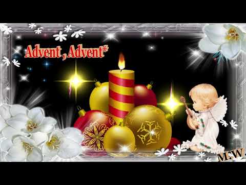 Mit Sonntagsgruß⭐🙏Erster Advent, die erste Kerze brennt🔥
