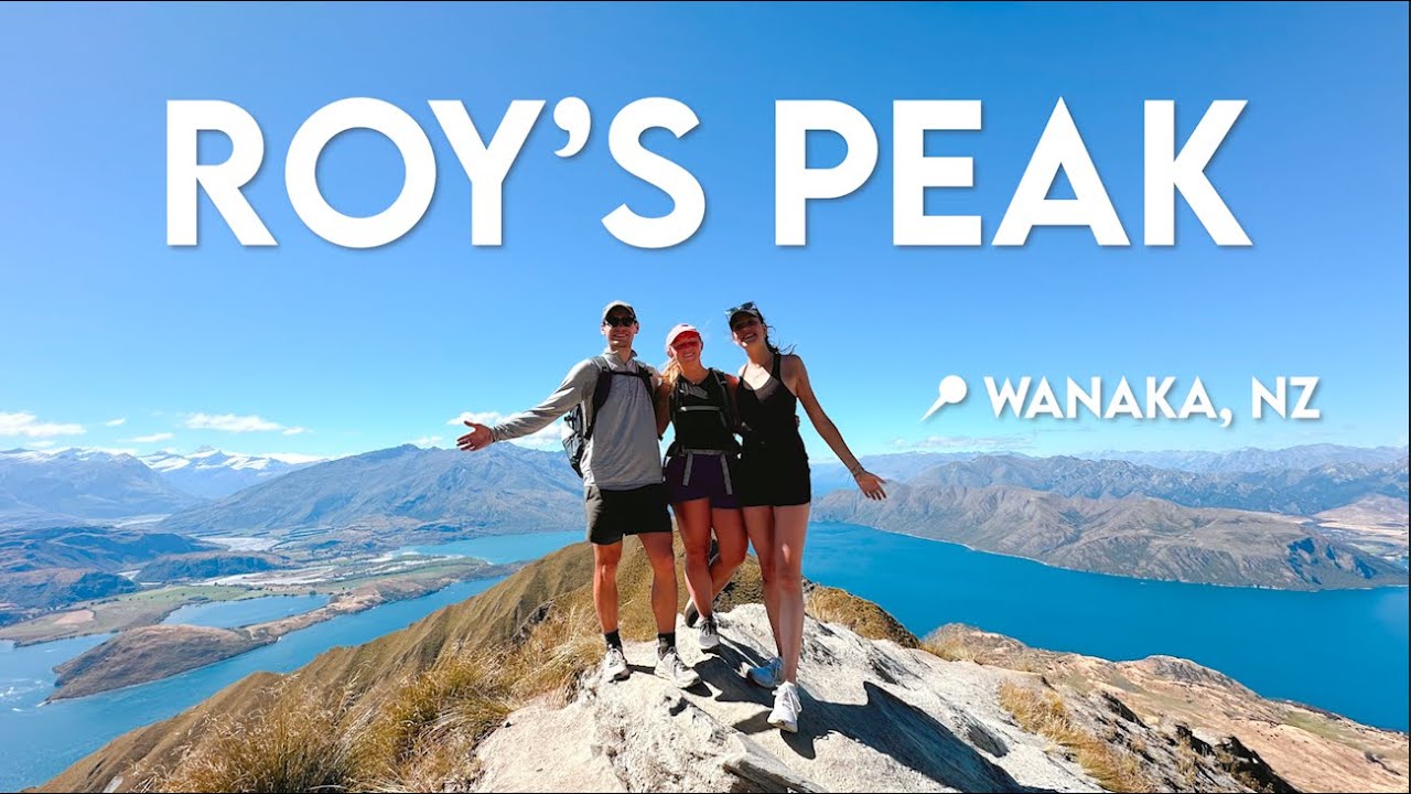 Travelers participate in Roy's Peak hiking adventure.