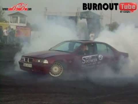 Palenie gumy BMW E36 4.4 V8 - Majówka z BMW 2013 #76