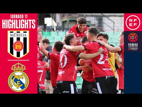 Resumen #PrimeraFederación | AD Mérida 3-0 RM Castilla | Jornada 11 | Temporada 2025/26