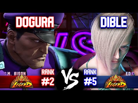 SF6 ▰ DOGURA (#2 Rank M. Bison) vs DIBLE (#5 Rank Ed) ▰ High Level Gameplay