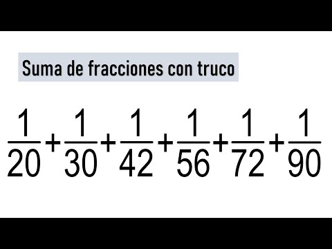 CÓMO HACER ESTA SUMA DE FRACCIONES DE FORMA SENCILLA. Matemáticas Básicas