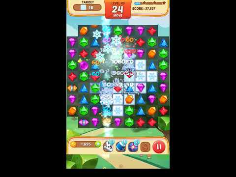 Jewel Match King Level 45 - Walkthrough ( No Booster )