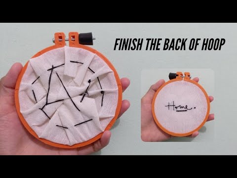 Cara Finishing Sulaman di Midangan || How To Finish The Back Of Hoop PART 1