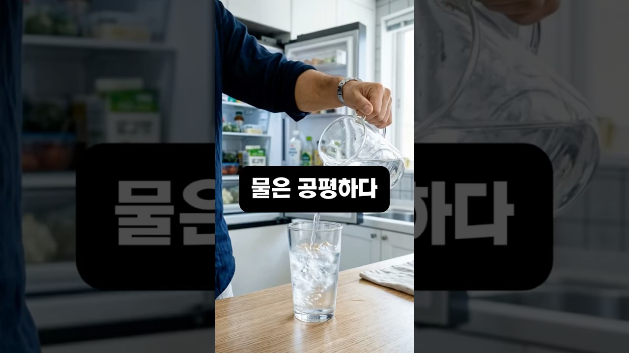 물은 공평하(면좋겠)다 🫗