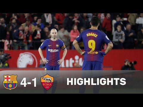 Barcelona vs AS Roma 4 1 All Goals & Highlights Extended 2018 HD