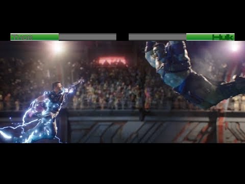 Thor vs Hulk...with healthbars
