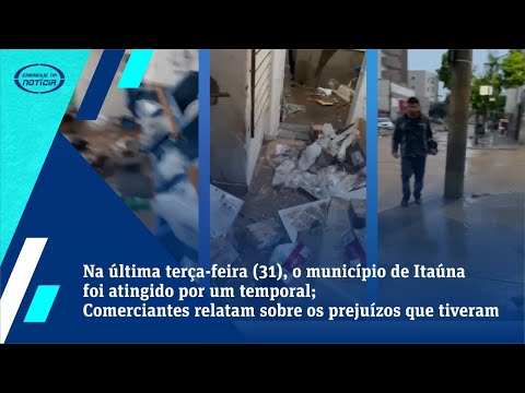 Forte temporal gera prejuízos em Itaúna