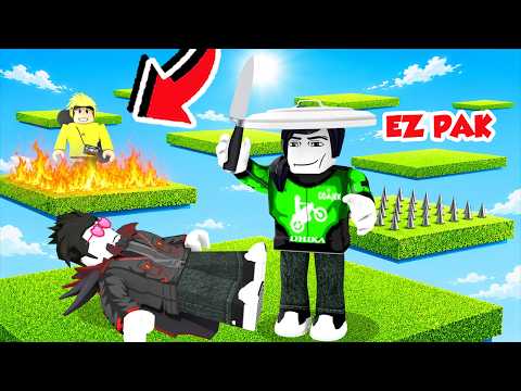 BERTAHAN DI 1 BLOCK PENUH JEBAKAN DI ROBLOX!!!