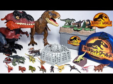 Mega Jurassic World Dominion Unboxing! New Mini Dinosaurs, Giganotosaurus Therizinosaurus Pyroraptor