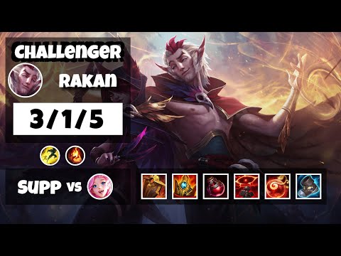 Rakan Challenger Gameplay S11 Replay 11.16 Support (3/1/5) - EU