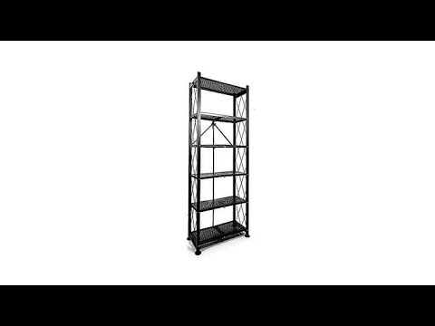 Origami Foldable Steel 6Tier Bookshelf