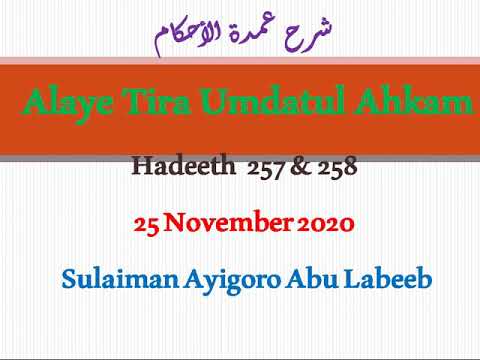 𝑨𝒍𝒂𝒚𝒆 𝑻𝒊𝒓𝒂 𝑼𝒎𝒅𝒂𝒕𝒖𝒍 𝑨𝒉𝒌𝒂𝒎 𝑯𝒂𝒅𝒆𝒆𝒕𝒉 257 & 258 𝑬𝒑𝒊𝒔𝒐𝒅𝒆 162